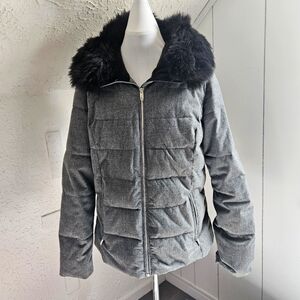 Obermeyer Bombshell Jacket In Grey, Size 12 (Discontinued Color)